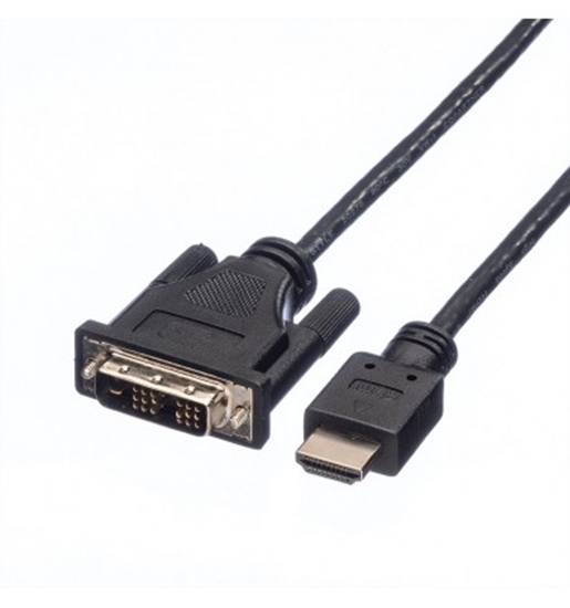 Изображение ROLINE DVI Cable, DVI (18+1) - HDMI, M/M, 1.5 m