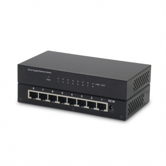 Picture of ROLINE Gigabit Ethernet Switch, 8x RJ-45, unmanaged