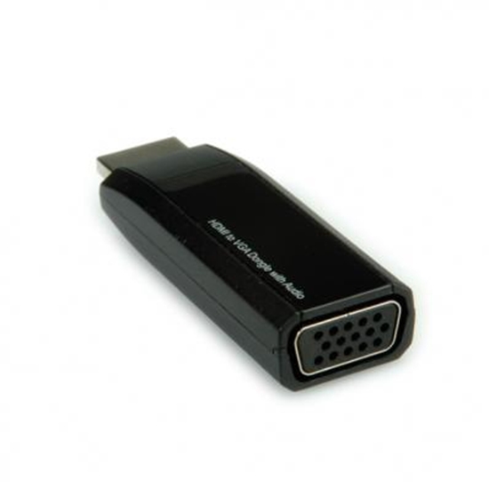 Picture of ROLINE HDMI-VGA Adapter, HDMI M - VGA F, Audio