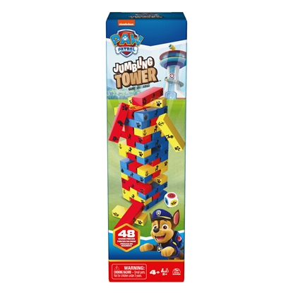 Picture of Spin Master Games PAW Patrol Jumbling Tower by , Stacking Building Toppling Colorful Wood Game for Kids PAW Patrol Toys, for Preschoolers Ages 4 and up