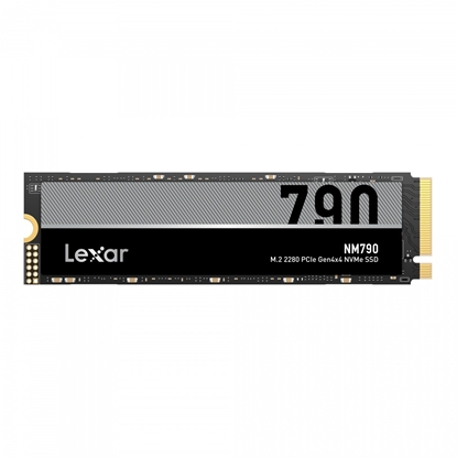 Attēls no SSD|LEXAR|NM790|4TB|M.2|PCIe Gen4|NVMe|Write speed 6500 MBytes/sec|Read speed 7400 MBytes/sec|2.45mm|TBW 3000 TB|MTBF 1500000 hours|LNM790X004T-RNNNG