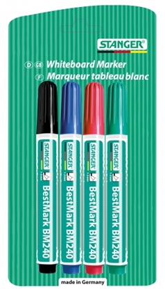 Attēls no STANGER whiteboard MARKER BM240 1-3 mm, set 4-er 002510