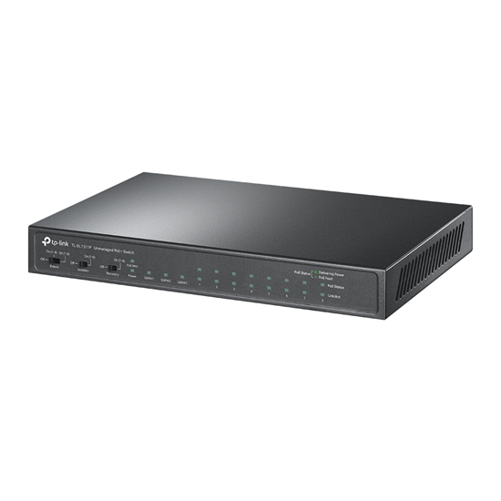 Изображение TP-Link 8-Port 10/100Mbps + 3-Port Gigabit Desktop Switch with 8-Port PoE+