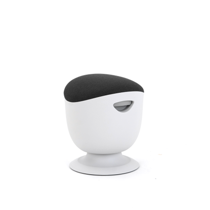 Изображение Up Up Seul ergonomic balance stool White, D48 Black(DG) fabric