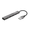 Изображение USB Centrmezgls Trust Halyx Aluminium 4-Port Mini USB Hub Silver