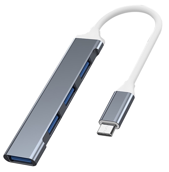 Изображение VAKOSS HUB USB-C TC-4125X 1XUSB 3.0 3XUSB 2.0