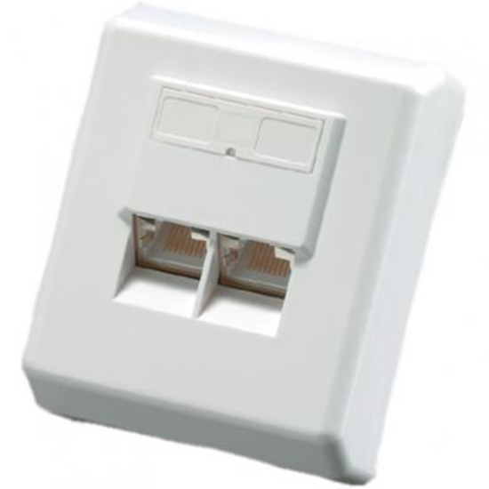 Picture of VALUE Cat.6 Surface Mount Wall Jack, shielded white