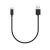 Picture of Veho Pebble USB-A to USB-C Universal Charge and Sync 0.2m/0.7ft Cable – Black (VCL-002-C-20CM)