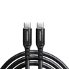 Picture of BUCM-CM15AB Kabel USB-C - USB-C 2.0, 1.5m, PD 60W, 3A, ALU, oplot Czarny