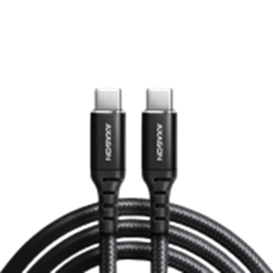 Picture of BUCM-CM15AB Kabel USB-C - USB-C 2.0, 1.5m, PD 60W, 3A, ALU, oplot Czarny