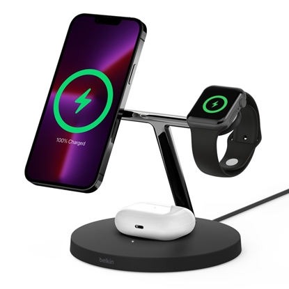 Attēls no Belkin WIZ017vfBK Headphones, Smartphone, Smartwatch Black AC Wireless charging Fast charging Indoor