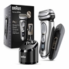 Picture of Braun Series 9 Pro 9477CC men's shaver Foil shaver Trimmer Black, Silver