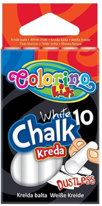 Attēls no Colorino Kids Dustless chalk white 10 pcs