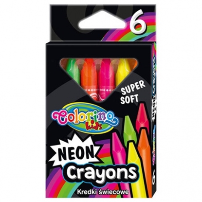 Picture of Colorino Kids Neon Crayons 6 colours