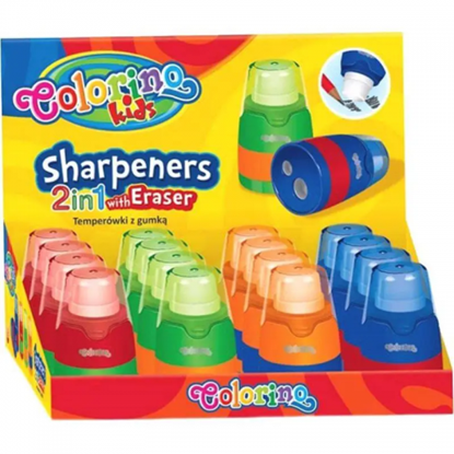 Picture of Colorino Sharpeners with eraser 2in1