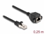 Attēls no Delock RJ50 Extension Cable male to female S/FTP 0.25 m black