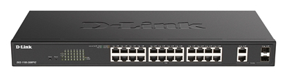 Attēls no D-Link DGS-1100-26MPV2 network switch Managed L2 Gigabit Ethernet (10/100/1000) Power over Ethernet (PoE) Black