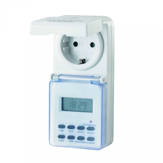 Picture of Electraline 59506 Digital outdoor german timer IP44 max 35000w 220-240vac / 16A / 50hz