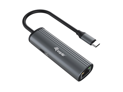 Attēls no Equip USB-C to RJ45 Gigabit Network + PD Adapter