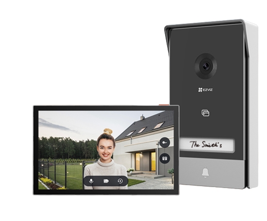 Picture of EZVIZ HP7 video intercom system 17.8 cm (7") Black, Silver