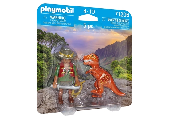 Picture of Figūrėlių rinkinys PLAYMOBIL DuoPacks Keliautojas ir dinozauras 71206