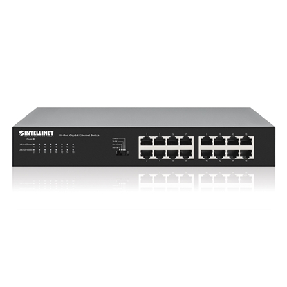 Picture of Intellinet 561815 network switch Gigabit Ethernet (10/100/1000) Black