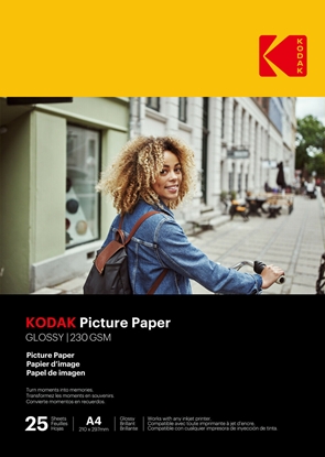 Picture of Kodak Picture Paper 230g 11.8 mil Glossy A4x25 (9891266)