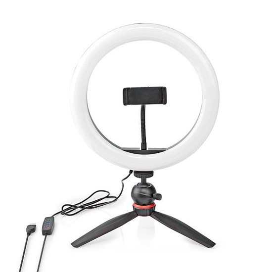 Picture of Nedis RLSTND100BK Selfie Ring Lamp 10 inch 2700-6700 K