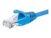 Изображение NetRack patchcord RJ45, osłonka zalewana, kat. 6 UTP, 1m niebieski (BZPAT16B)