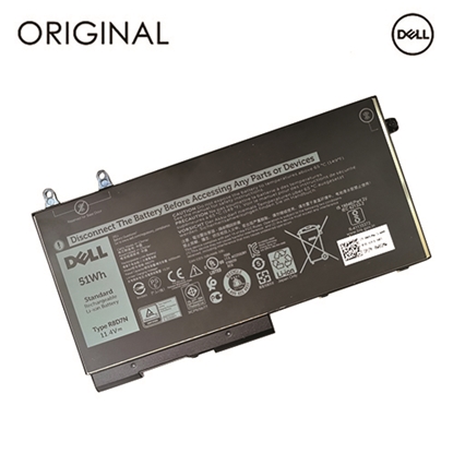 Attēls no Notebook Battery DELL R8D7N, 4255mAh, Original