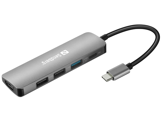 Picture of Sandberg 136-32 USB-C Dock HDMI+3xUSB+PD 100W