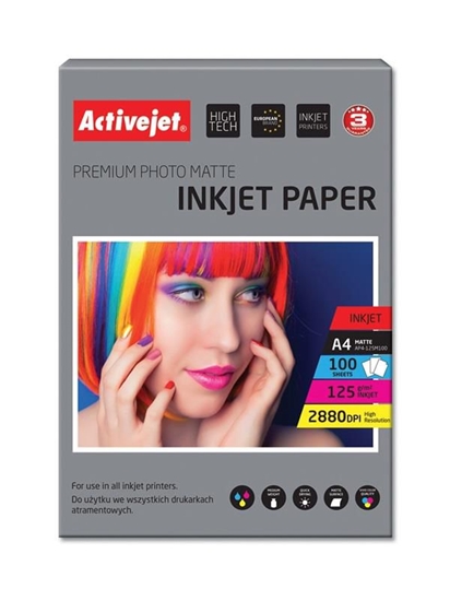 Изображение Activejet Papier matowy Activejet AP4-125M100 (A4 100 szt.)