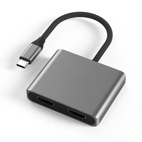 Изображение Adapter USB Type-C - 2x HDMI 4K