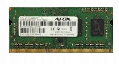 Attēls no AFOX SO-DIMM DDR3 4G 1333MHZ MICRON CHIP LV 1,35V