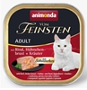 Picture of ANIMONDA Vom Feinsten Adult Beef, chicken breast and herbs - wet cat food - 100g