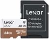 Picture of Atm.kort. LEXAR microSDXC 64GB Pro 667x U3 V30 + adapter LMS0667064G-BNANG