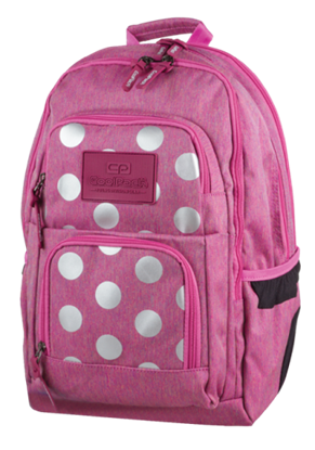 Attēls no Backpack Coolpack Unit Silver Dots Pink