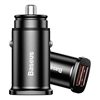 Изображение Baseus Square Car Charger / 2xUSB / QC3.0 / 5A / 30W