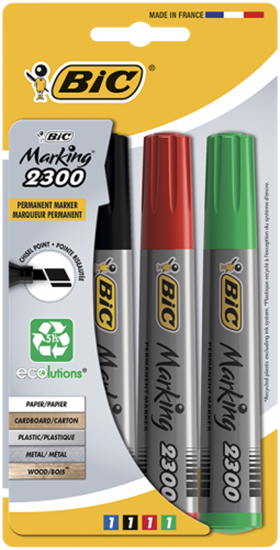 Picture of BIC permanent MARKER ECO 2300 BL4 EU, Set 4 colours 023041