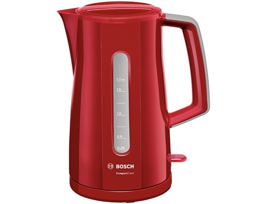 Picture of Bosch TWK3A014 electric kettle 1.7 L 2400 W Red