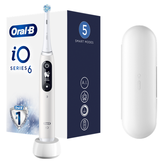 Picture of Braun iOM6.1A6.1K Oral-B iO6 Elektrinis Dantų Šepetėlis White