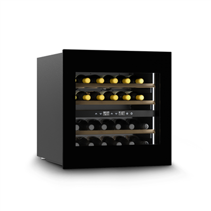 Attēls no Caso | Wine Cooler | WineDeluxe WD 24 | Energy efficiency class F | Built-in | Bottles capacity 24 | Black
