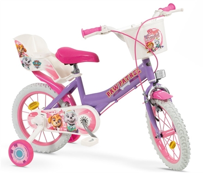 Attēls no Children's Bike 14" Paw Patrol Purple 1480 Girl TOIMSA