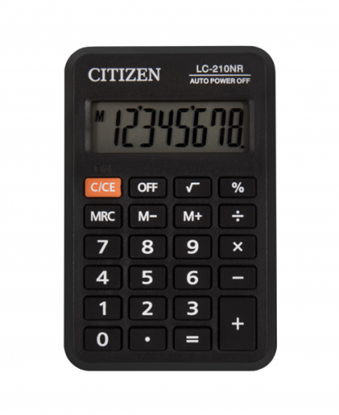 Attēls no CITIZEN Pocket Calculator LC-210NR