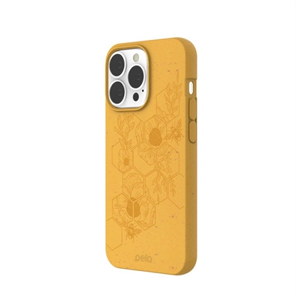 Attēls no Mob.telefono dėkliukas Pela Classic Honey Eco-Friendly iPhone 13 Pro Case - Hive Edition