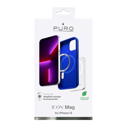 Изображение Dėkliukas PURO Icon Mag skirtas iPhone 13 Magsafe,mėlynas/IPC1361ICONMAGDKBL