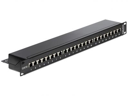 Attēls no Delock 19 Patch Panel 24 Port Cat.6 black