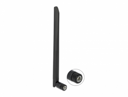 Attēls no Delock 5G 3.4 - 3.8 GHz Antenna SMA plug 5 dBi 20 cm omnidirectional with tilt joint and flexible material black