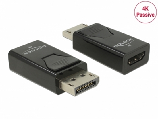 Picture of Delock Adapter DisplayPort 1.2 male to HDMI female 4K Passive black