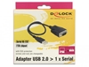 Изображение Delock Adapter USB 2.0 Type-A male > 1 x Serial RS-232 DB9 male with screws and nuts ESD protection